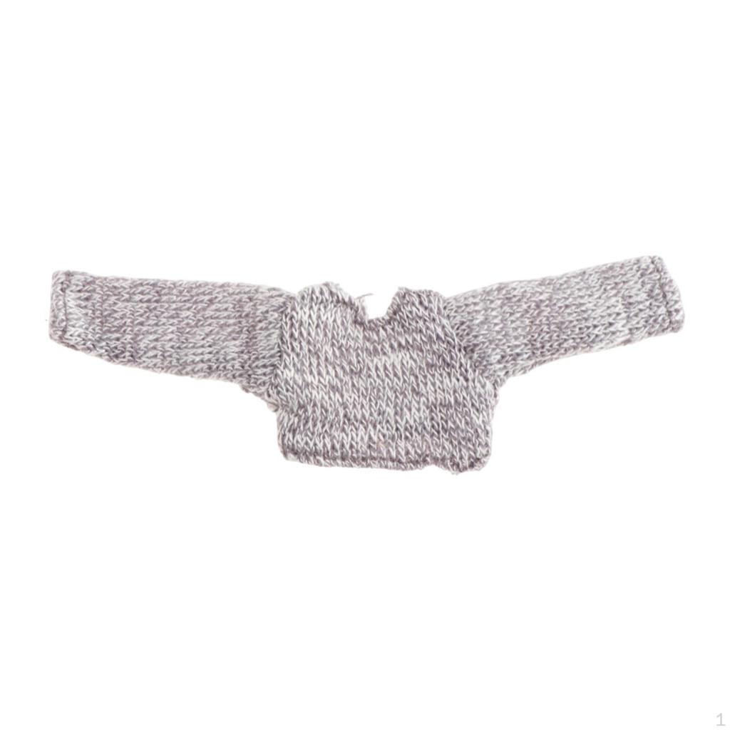 1/12 Женская кукла свитер экшн-фигурка одежда длинный рукав аксессуар пуловер мини для 6''