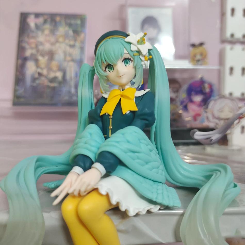 14Cm Taito Hatsune Miku Action Figure, Conventional Fashion, Collectable Model, Collectable Decoration Toys, Birthday Gift