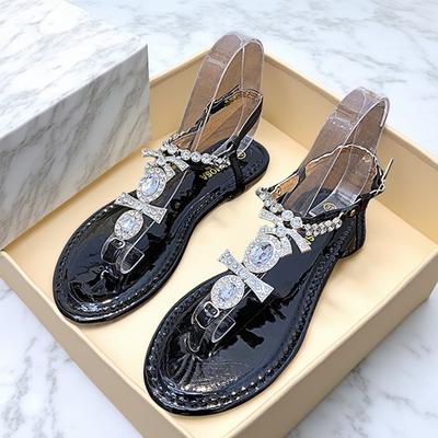 Мода 2025 Сандалии Женская обувь Летние шлепанцы Платформа Женские каблуки Новая мода Корректирующие Девочки Стразы Гладиаторы Пляжные Плоские