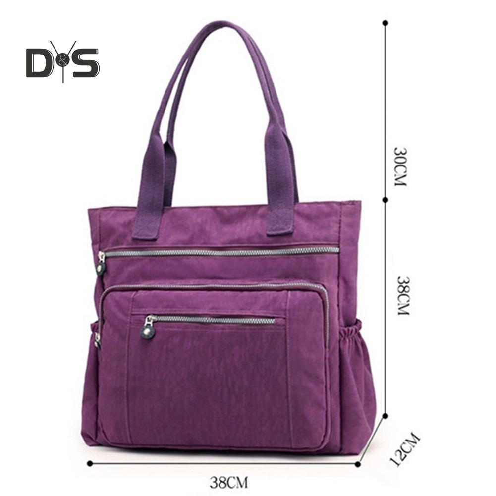 Женская объемная сумка из нейлона