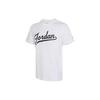 Breathable Letter Print Crew Neck Short Sleeve T-Shirt Men Tops White FN5959-100