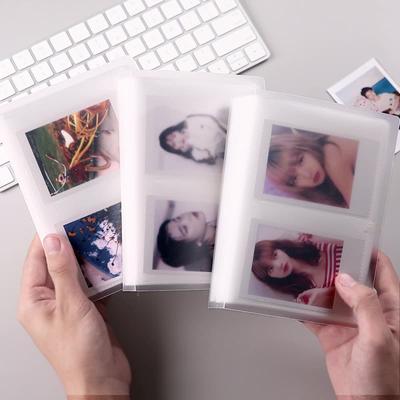 Для фотоальбома с 80 карманами, 3-дюймовый прозрачный держатель для фотокарточек для хранения мини-альбомов Instax, коллекционная карточка с именем книги, альбом De Fotos