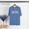 Letter Printed T Shirt Women  Summer Chic Tees Cotton Elegant Clothes Loose Casual Pullover Tops