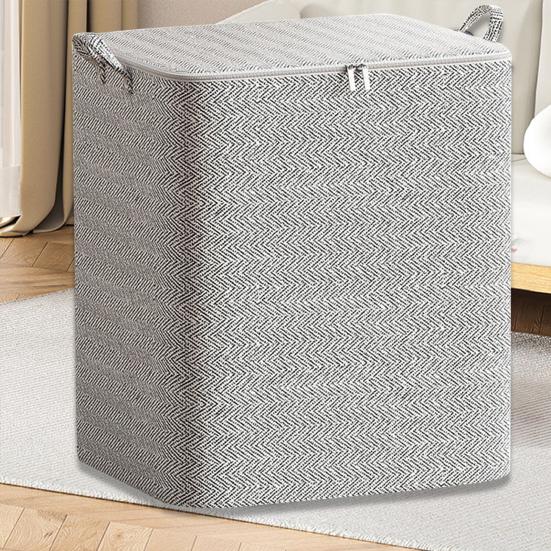 Zipper Closure with Handle Clothes Storage Basket Closet Organizer Housemoving Package Duvet Cover Bed Sheets