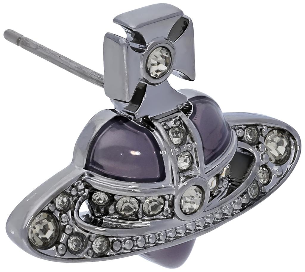 DIAMANTE HEART Single Earrings Brass [Vivienne Westwood] Men's 6201033R/02S322 [Item]