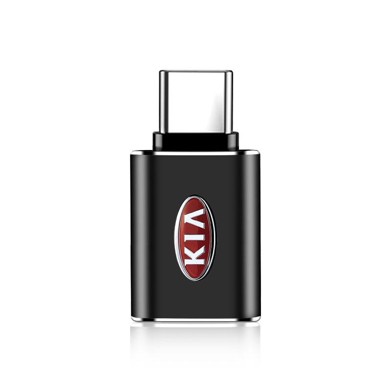 1 шт. Автомобильный USB Type-C Кабель-конвертер Зарядный адаптер Автоаксессуары Для Kia Rio Ceed Sportage Cerato Soul Sorento K2 K5 Flip