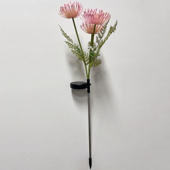 Цветочный солнечный светильник Реалистичный IP65 Водонепроницаемый Погодоустойчивый Наружный Садовый Дорожка Двор Газон Грунтовый Колышек Светодиодная Декоративная Лампа KTY