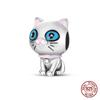 Original Owl Beads 100% 925 Silver Lucky Cat Elephant Charms Fit Original 925 Bracelet DIY Jewelry Making Women's Gift