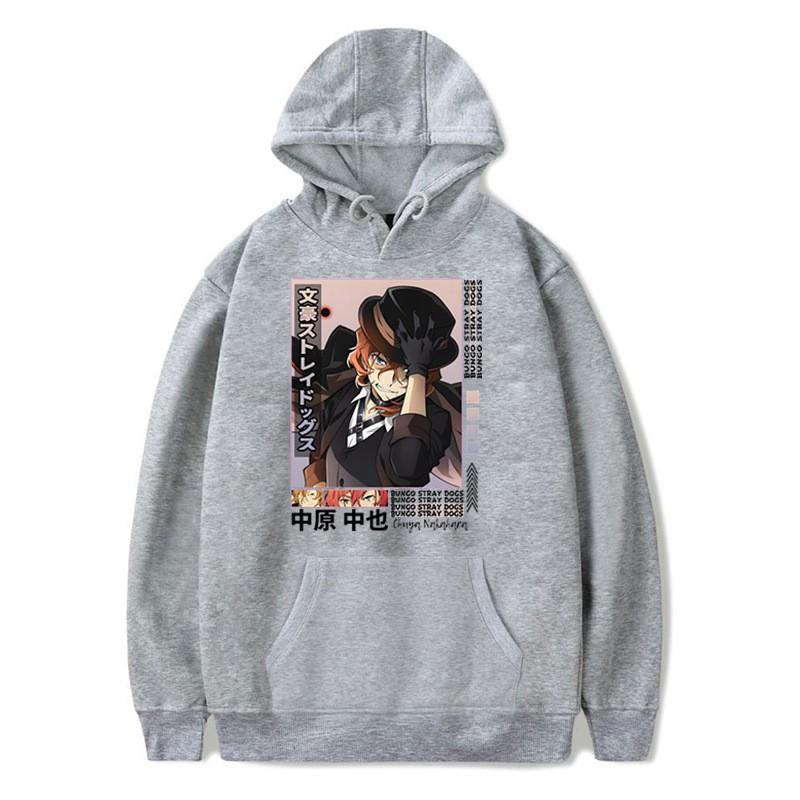 Bungo Stray Dogs Anime Hoodie Casual Fleece Sweatshirt Teens