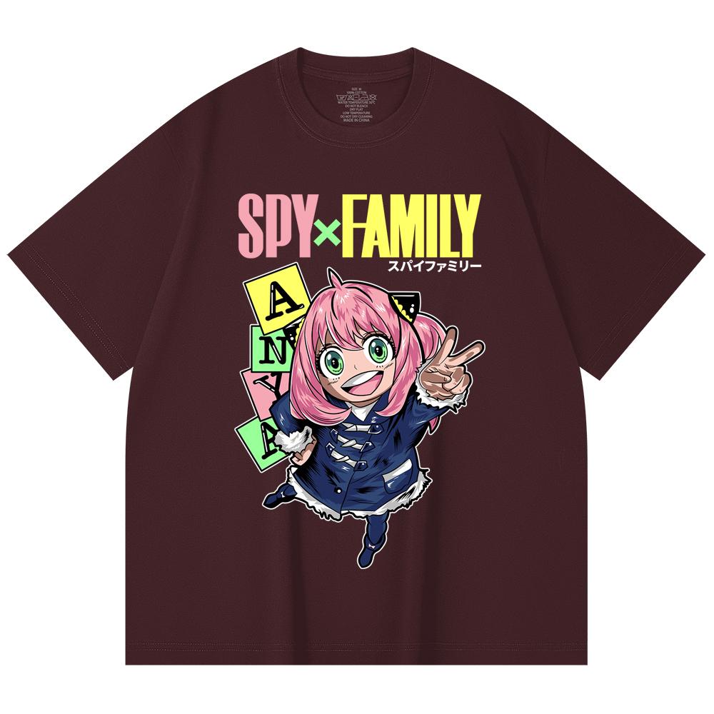 230 Gsm 100% Cotton Spy Family V5 Anya Print Unisex Heavy Cotton T Shirt