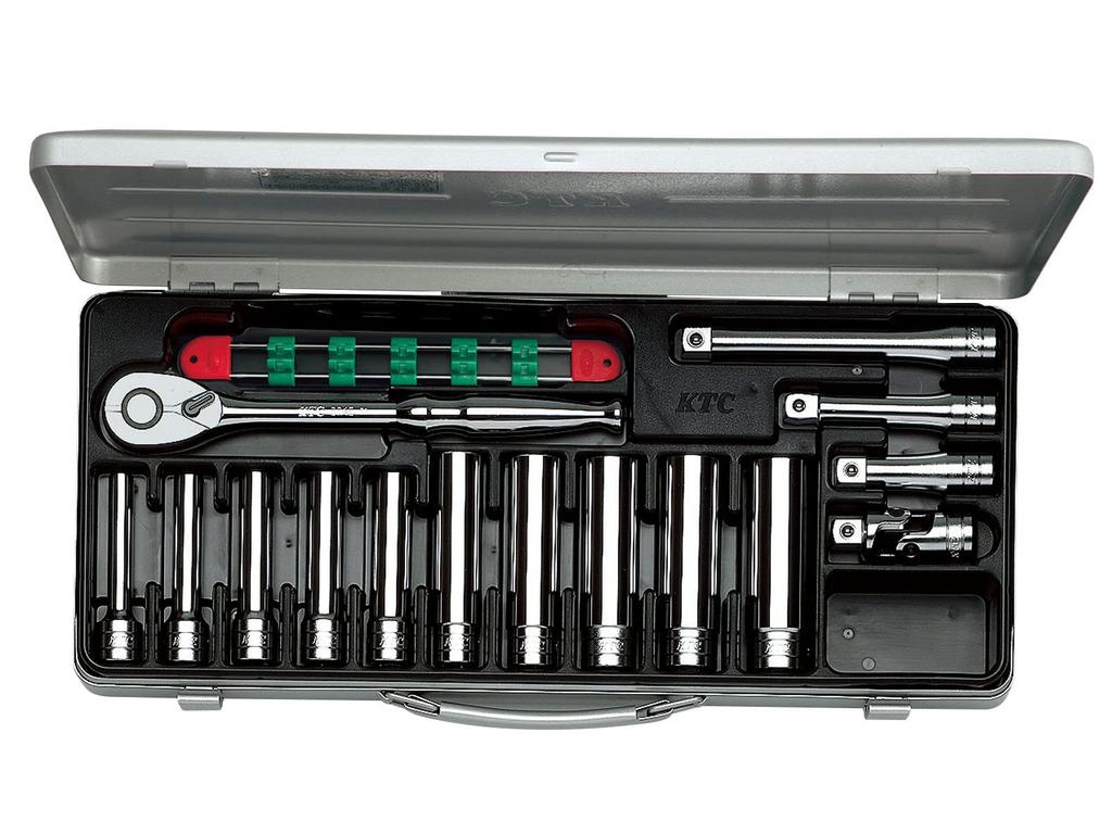 Набор глубоких торцевых ключей Kyoto Machinery Tools 15 предметов TB4L10X (КТК) 12.7mm (1/2 дюйма)
