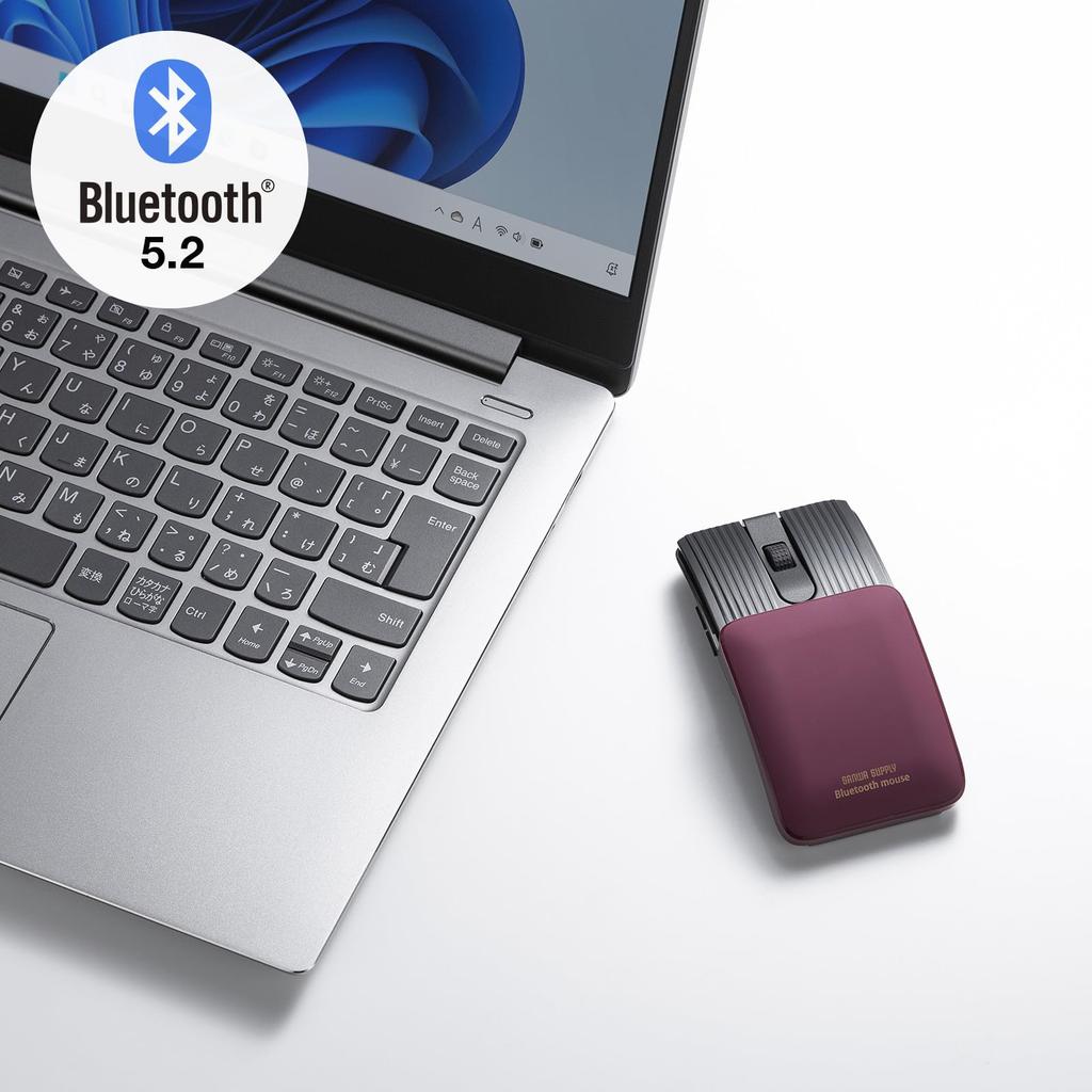 Sanwa Supply Silent Bluetooth Mouse MA-BBS526R (5 Buttons)