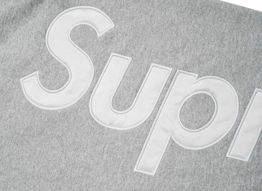 Supreme Спортивные штаны с атласной аппликацией (26СС) """Серо-лиловый"""
