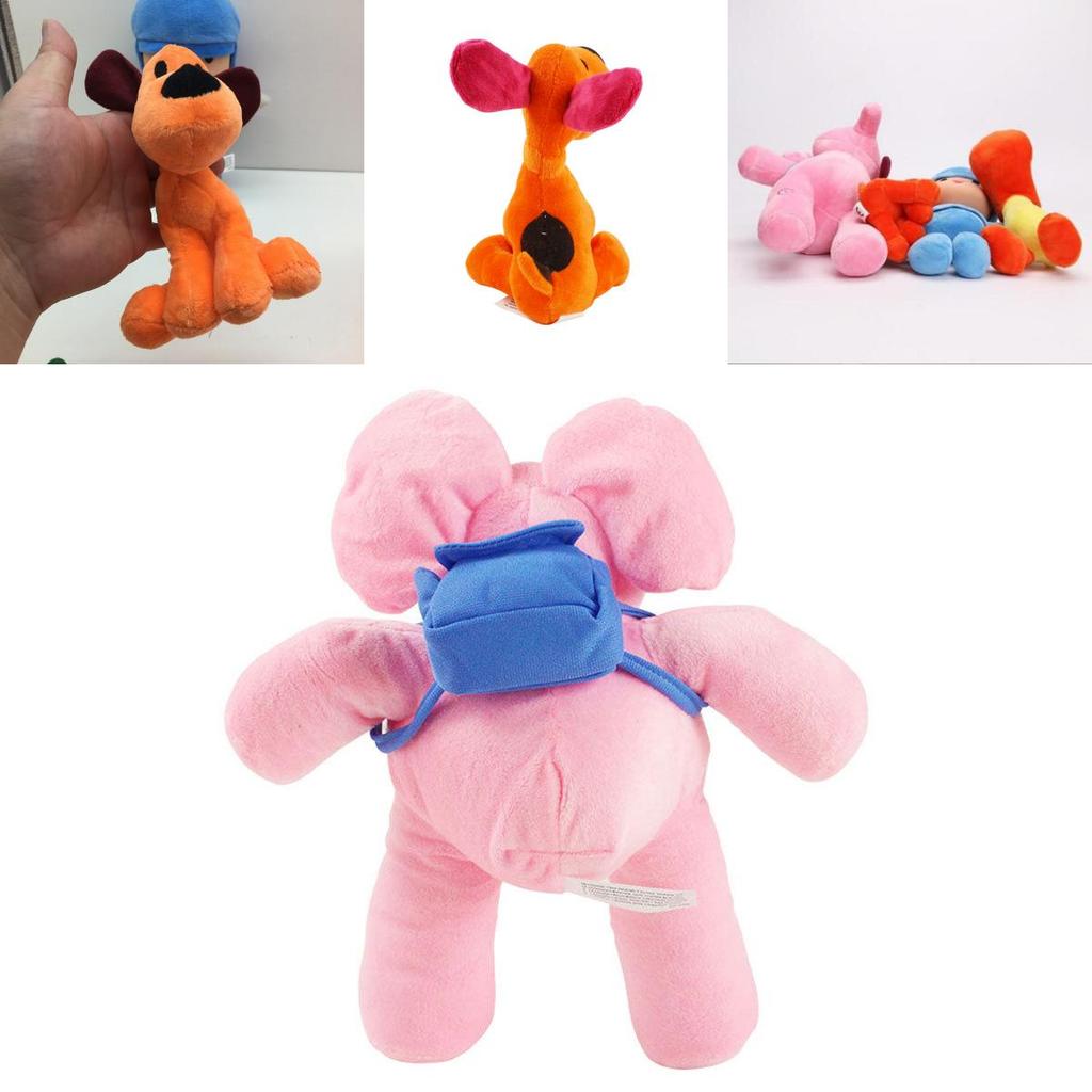 Charming Set Of 4 Pocoyo Elly Pato Loula Soft Plush Stuffed Figure Toy Dolls For Christmas