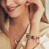 Pandora Rose Matte Murano Glass Charm Women's Purple 789547C00
