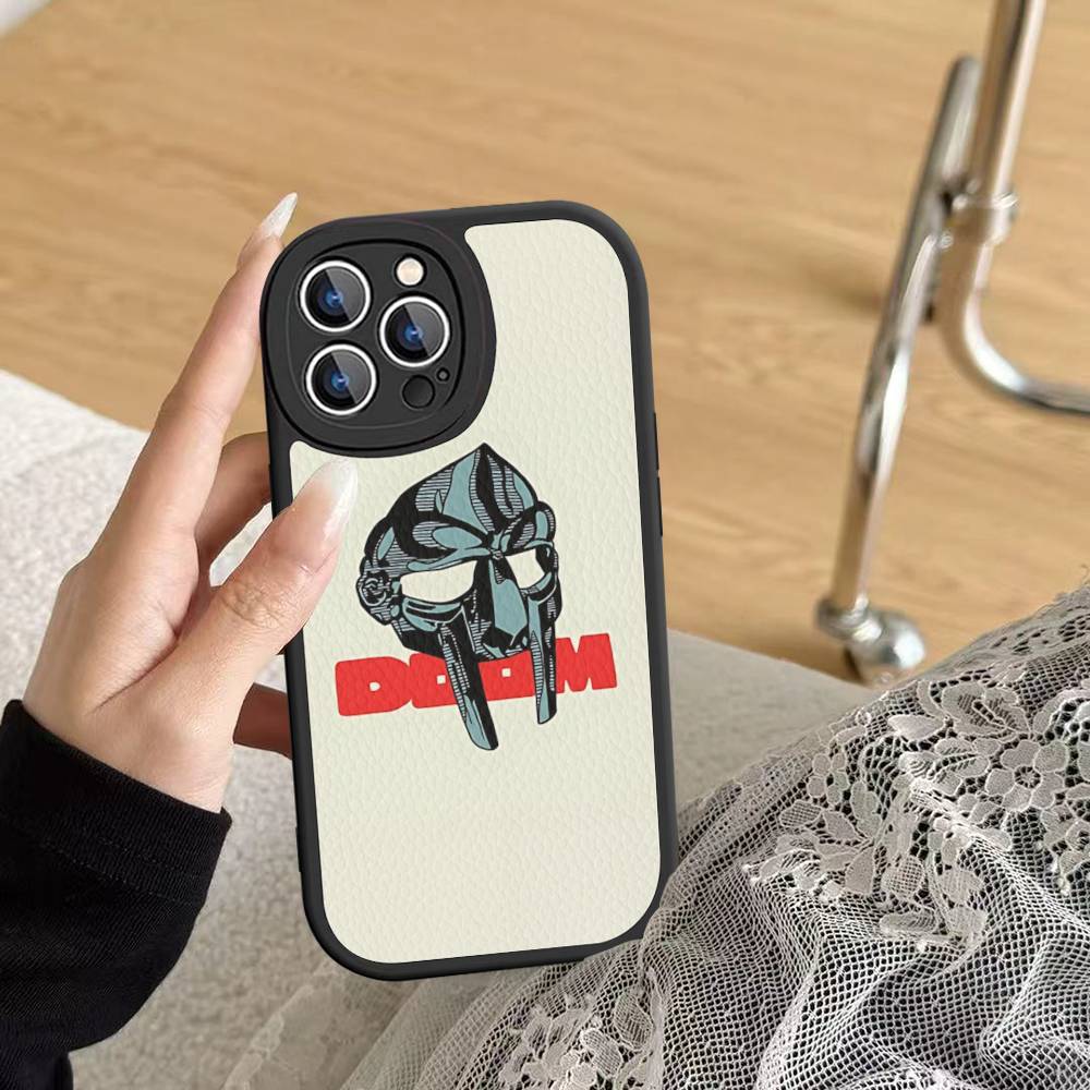 Underground Hip Hop M-MF-DOOM For IPhone 16 15 14 16E 13 12 11 Pro Max Plus Phone Leather Case