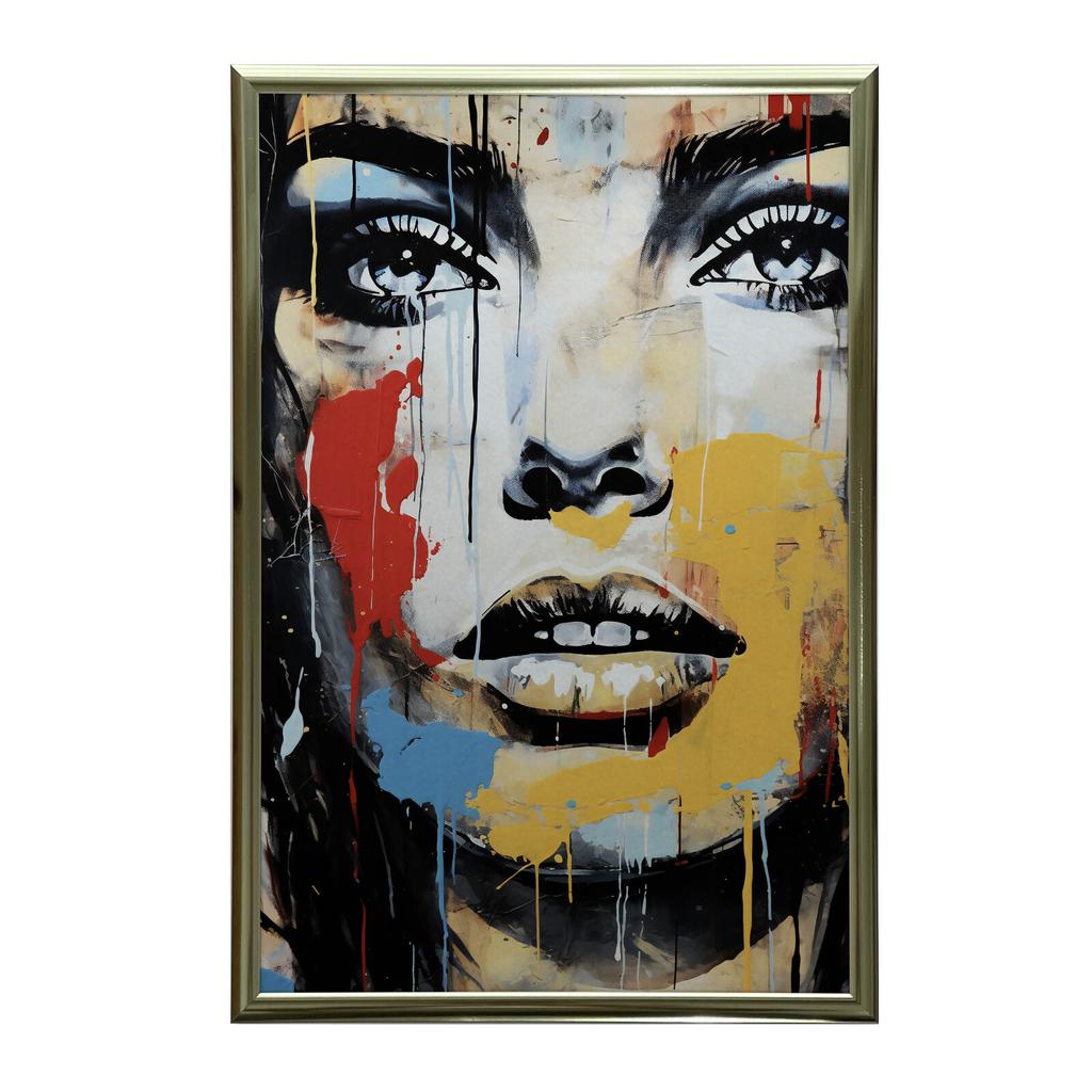 Kolorowe Oblicze Kolorowe Oblicze, 40X50 Cm, Rama Aluminiowa Czarna, Papier Matowy 230 Gsm