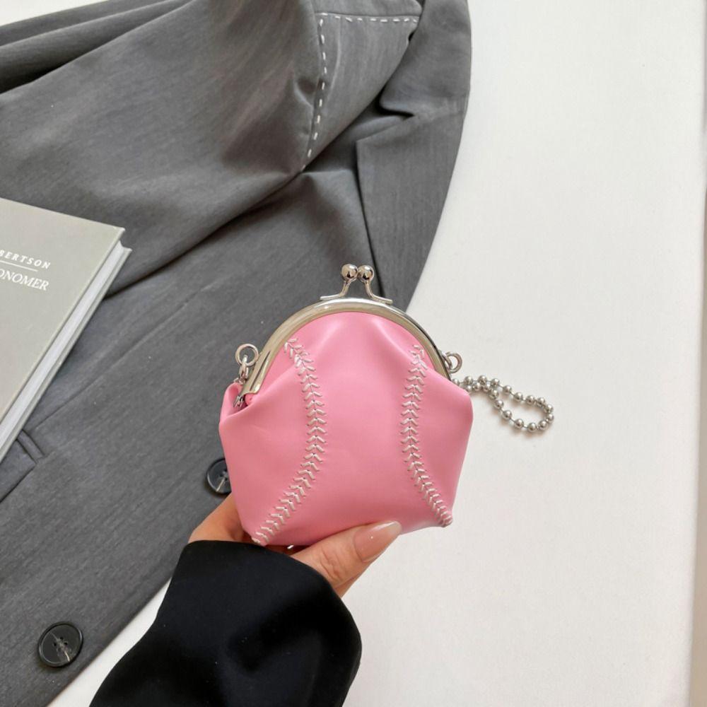 Personalized Chain Mini Shell Bag Funny Baseball Design Vintage Crossbody Purse Gift