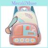 Backpack Childrens Cartoon With Excavator Design And Letter Print For Daily Use