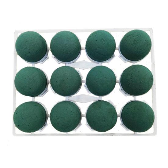 12/24 шт. Круглые блоки из цветочной пены, Портативные блоки из пены для цветочной композиции, Водоудерживающая пена, Держатель для цветов для украшения бутылок, Свадьба