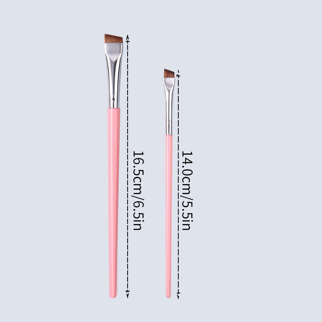 4PCS Multi-functional Eyeliner Brush, Angled Eyebrow Brush, Eye Makeup Detail Brush, Under-eye Brush, Professional Makeup Brush