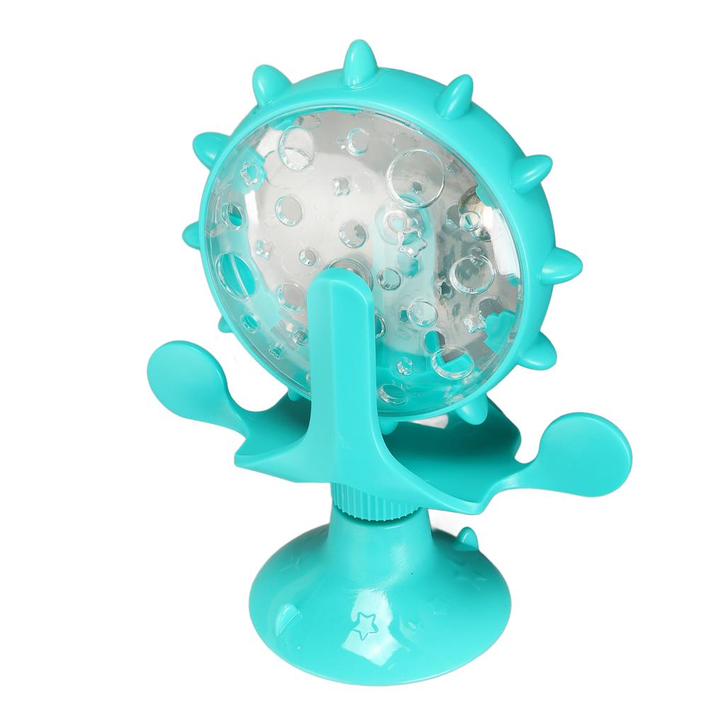 Cat Slow Feeder Round Windmill Shape Pet Slow Food Treat Toy Food Treats Dispenser Toy for Cats and