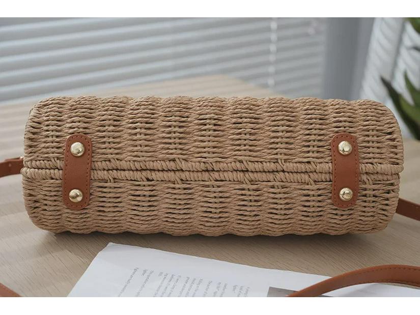 Пляжная сумка Seaside Holiday Retro Woven Beach Bag - женская, ручная, через плечо