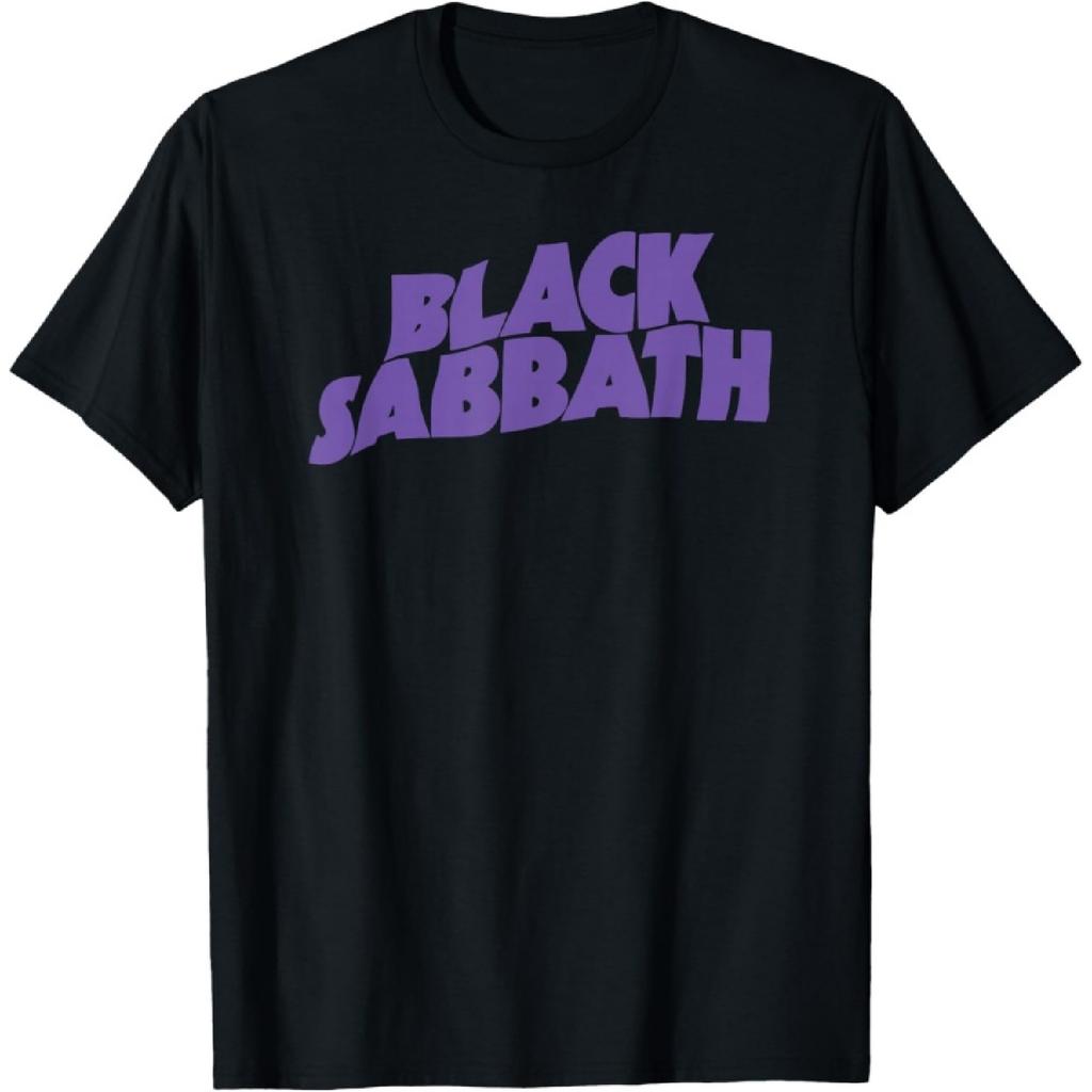 Футболка с фиолетовым логотипом Black Sabbath