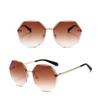 Retro Gradient Sunglasses Punk Driving Glasses Korean UV Protection Shades  for Women Man