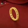 Lace Pattern Gold Plated Brass Ring for Women – Fashion Elegant Closed Band Jewelry