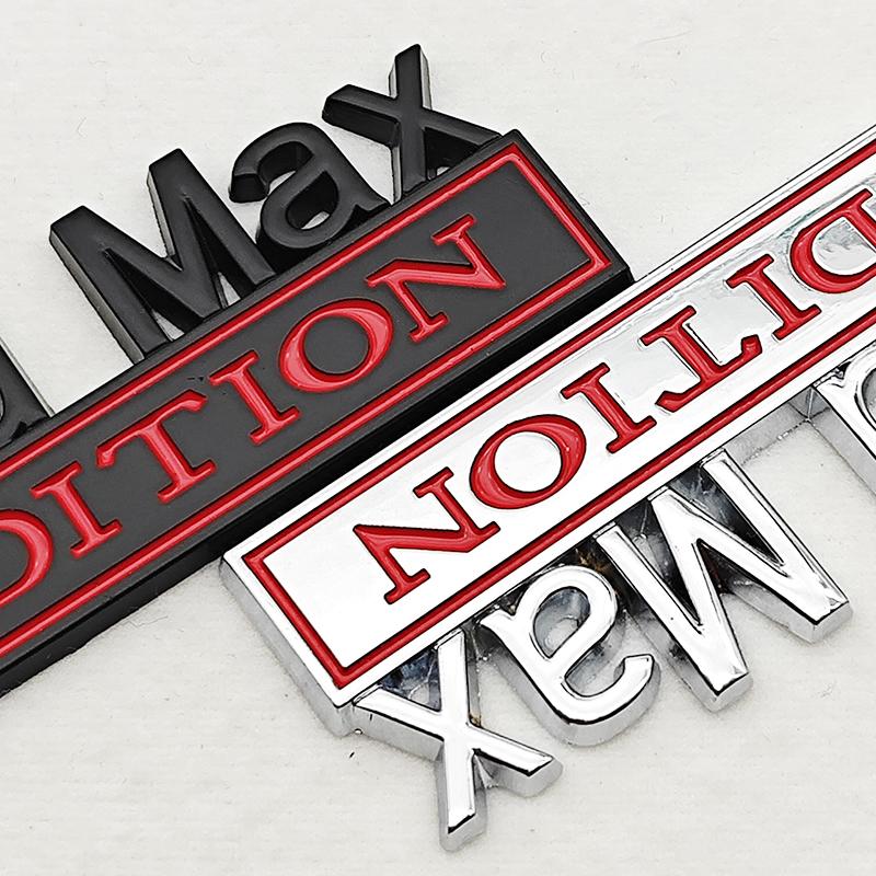 Mad Max Edition Metal Emblem Sticker Badge Fender Funny Decal Car Truck Replacement Door Decoration For Universal Car Motorcycle