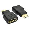 Мини-штекер, совместимый с HDMI, на стандартный разъем HDMI типа C, адаптер-конвертер типа A