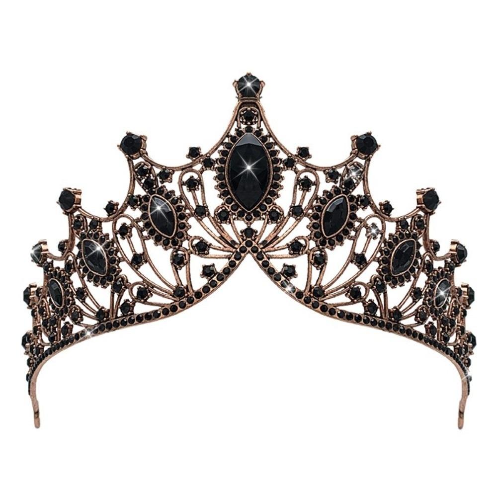 Барочная хрустальная тиара сплав свадебная повязка на голову винтажная бижутерия для выпускного платья свадебная вечеринка