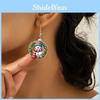 Christmas Acrylic Snowman Earrings With Cute Cartoon Shape For Unisex Festive Wear