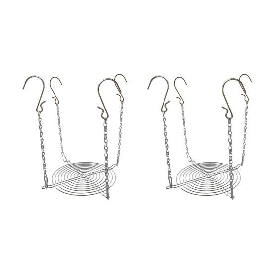 Adjustable Planter Insert for Tall Large Pots 310.3" Pot Riser with Chains And Hooks Stainless Steel Hanging Pot Filler for Indoor Outdoor Wedding
