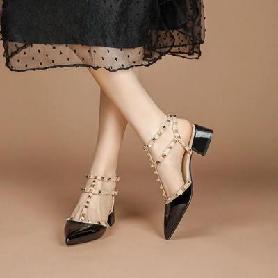 Празднуйте Женские Босоножки на Высоком Каблуке Новые Летние Офисные Туфли на Высоком Каблуке Высокого Качества Роскошные Дизайнерские Свадебные Босоножки Женские