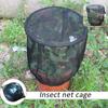 2 Pcs Plant Protective Net Cover With Zipper Self-standing Flowerpot Mesh Net Bag Garden Fruit Plant Cover Plant Sunshade Cage