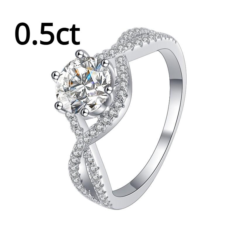 D цвет 1 карат муассанит S925 серебряное кольцо кольцо с муассанитом женские серебряные украшения обручальное кольцо с бриллиантом обручальное кольцо подарок для подруги