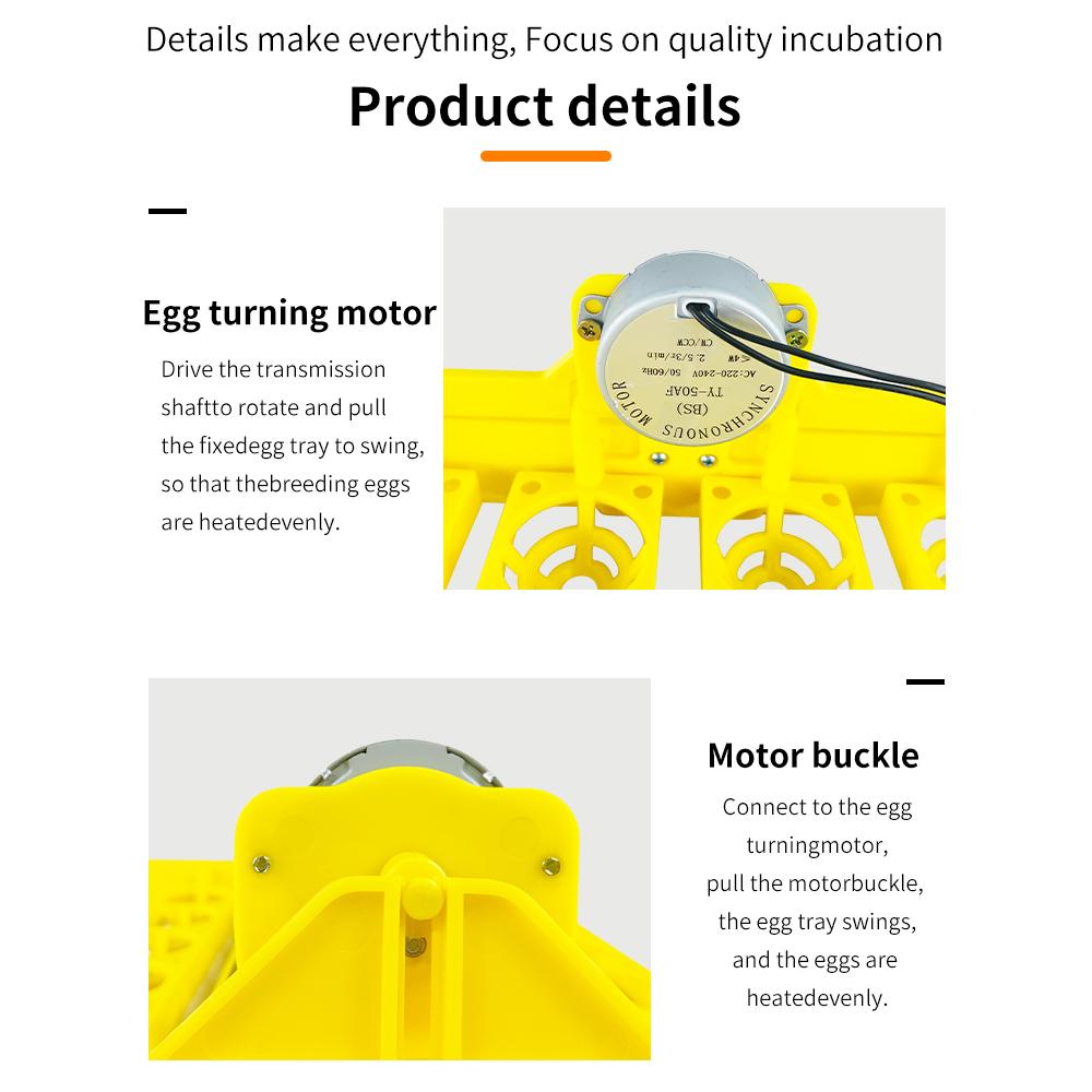 Automatic Egg Turner 24 Eggs Incubator Chicken Egg Incubator For Chicken Goose Quail Automatic Egg Hatching Equipment Hatching Tools 220V