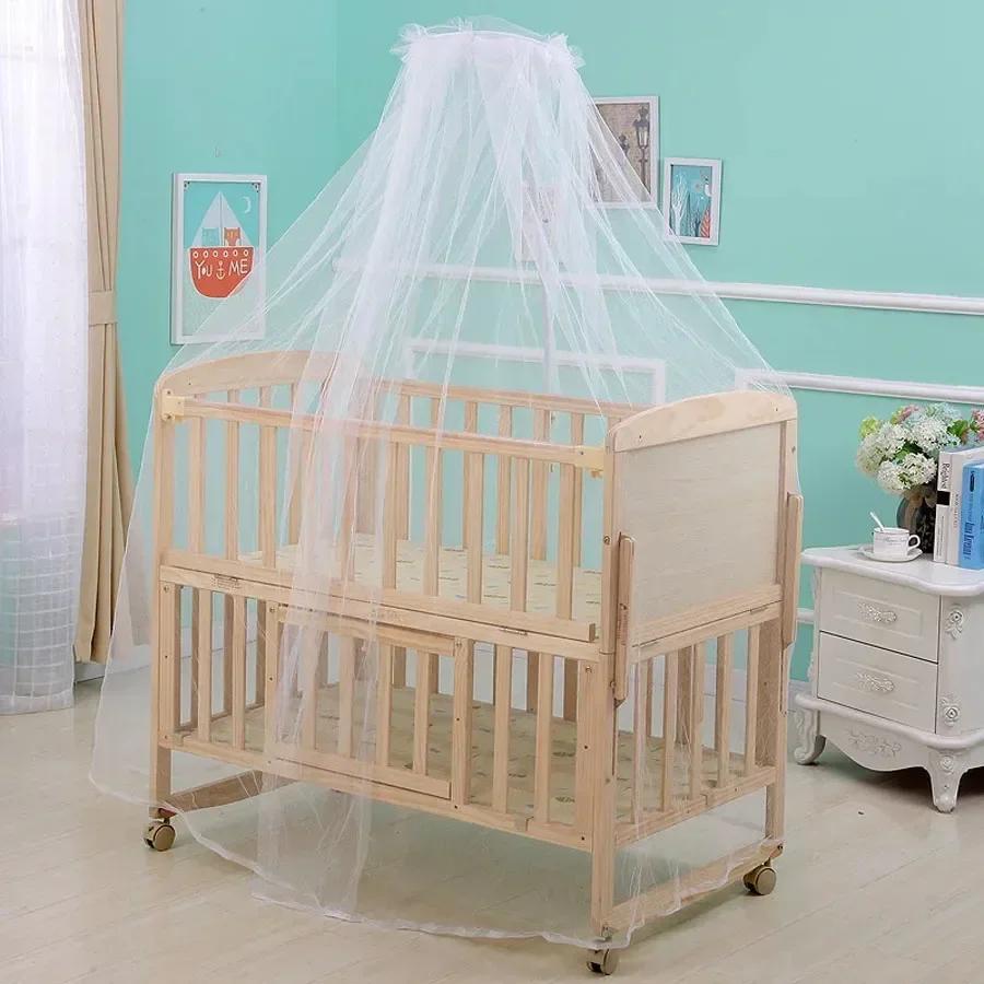 Summer Crib Mosquito Net Baby Mesh Hung Dome Mosquito Net Anti-mosquito Universal Newborn Infants Bed Net Decoration 160*450cm