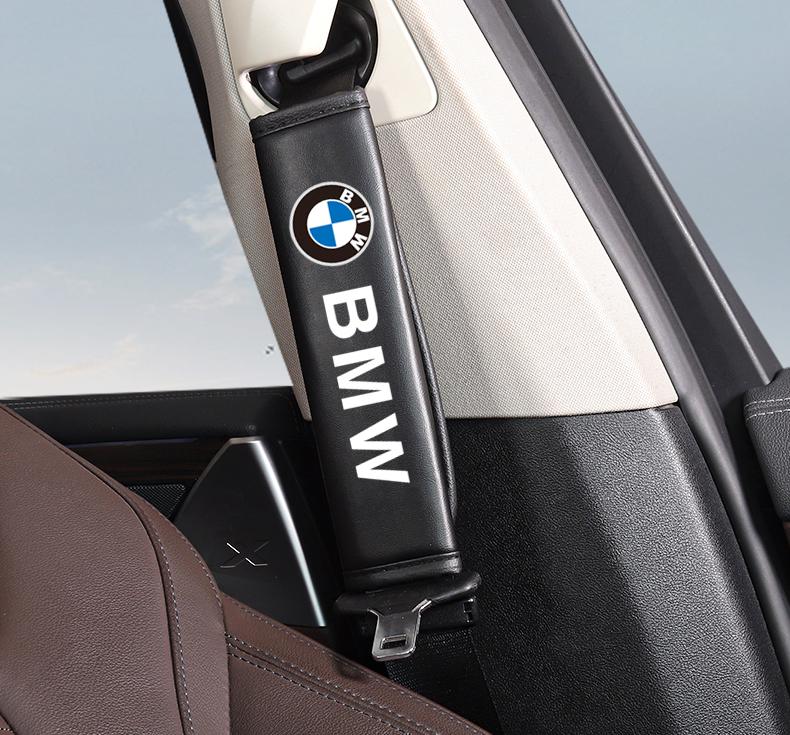Car Seat Belt Cover Adjustable Shoulder Cover Interior Accessories For BMW F12 F13 G11 G12 G08 E89 E86 F26 F16 F40 G30 Stickers FCT7