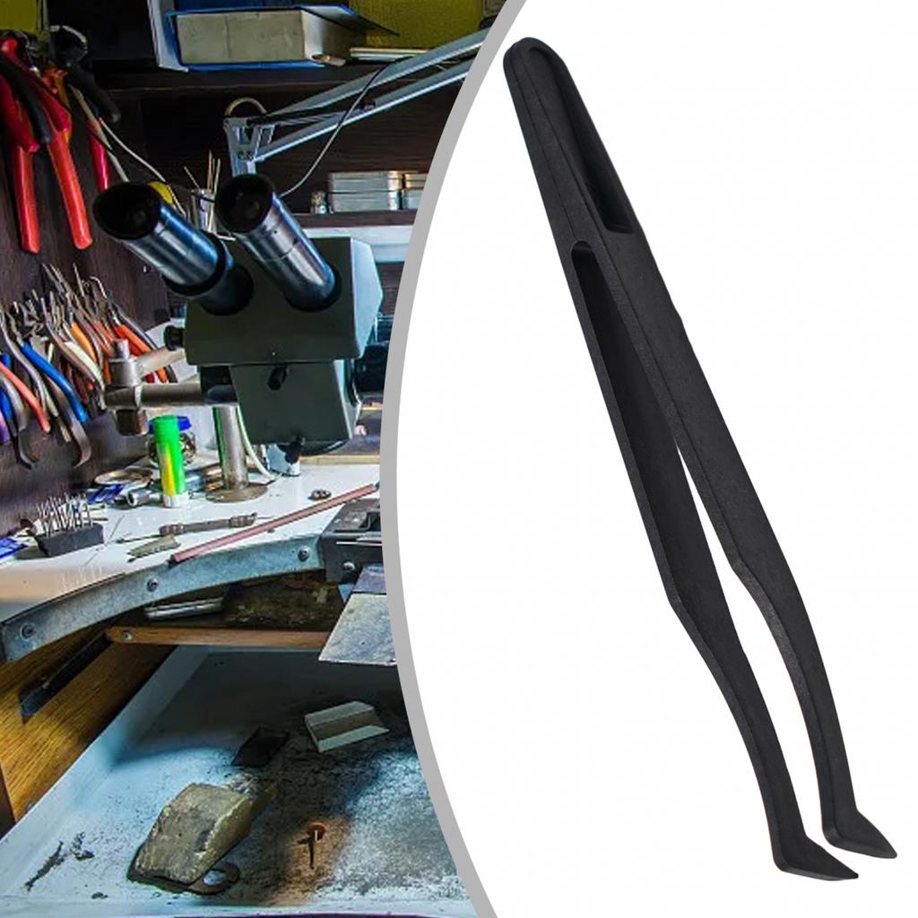 AntiStatic Carbon Fiber Tweezers Tool for Industrial Repair