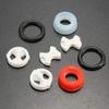8Pcs/set With 2 O-ring Gasket Ceramic Disc Silicone Washer Replacement Valve Gasket