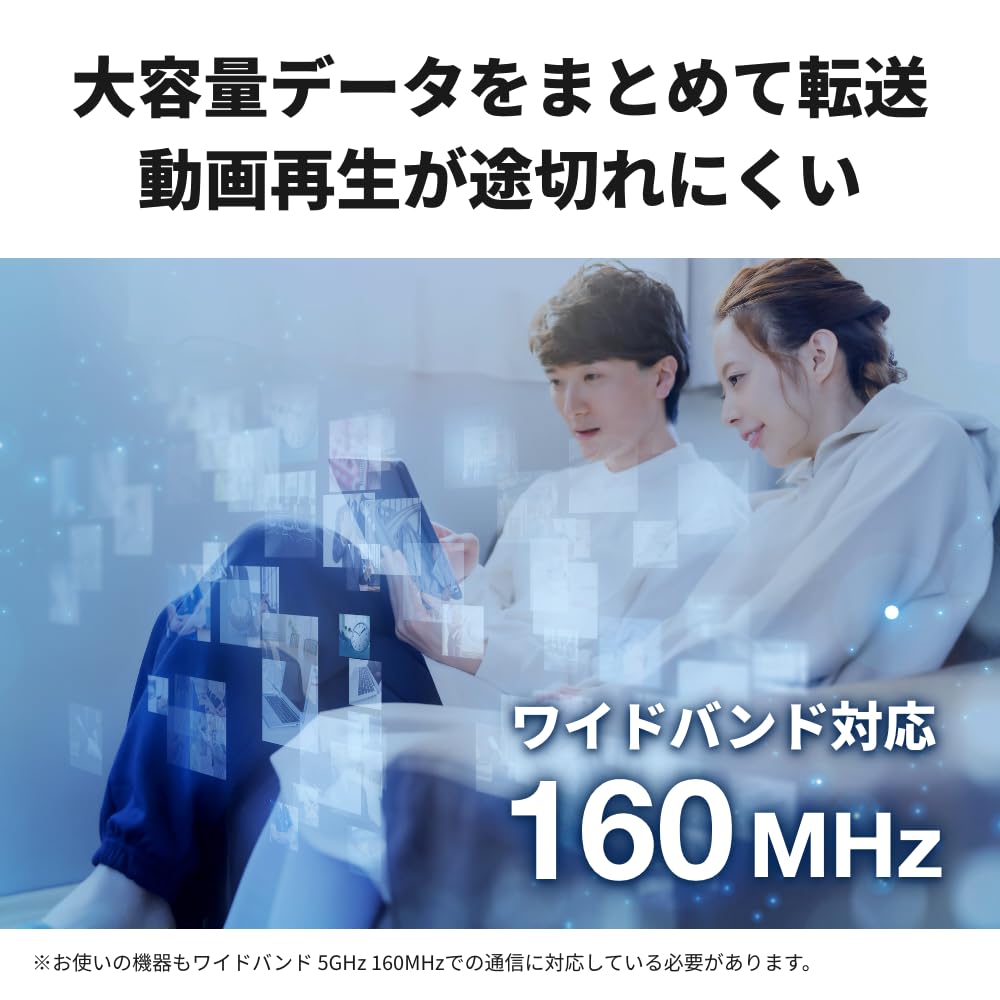 Wi-Fi 6 Роутер Buffalo 2401+573 Мбит/с WSR-3000AX4P/NBK