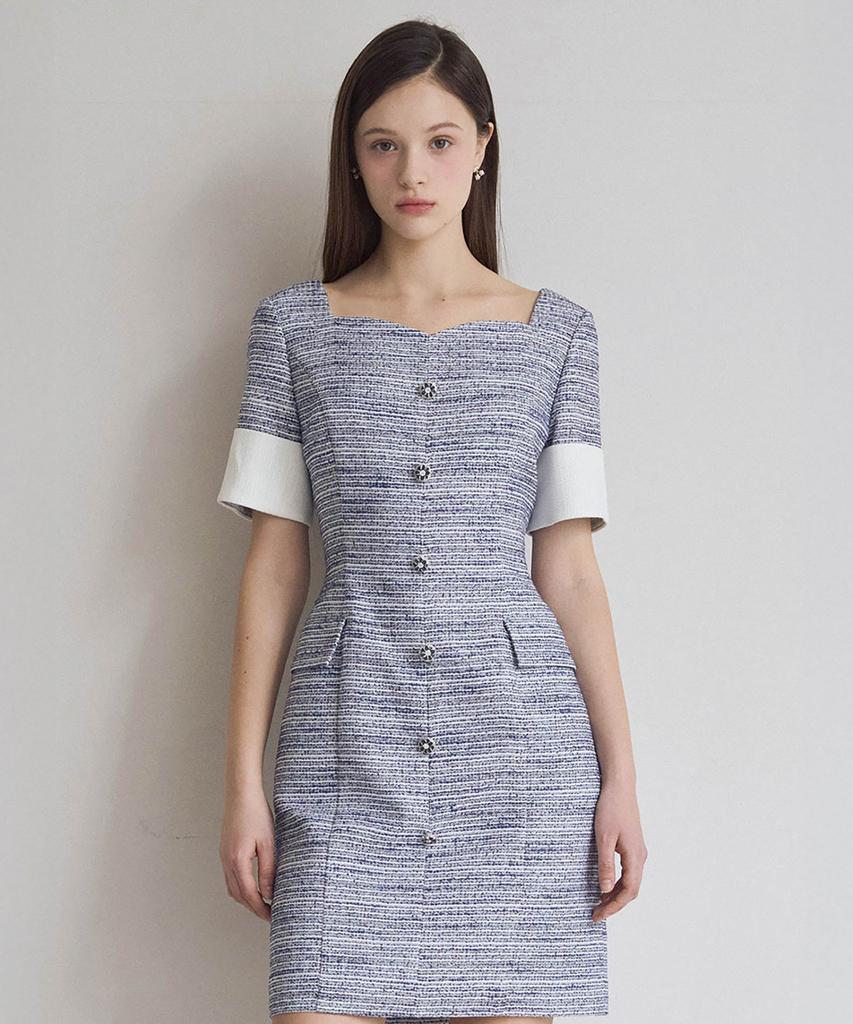 Julie And Kara 25Ss Collar 110 One Fine Day Middleton Dress Blue