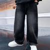 Boys' Pants Spring and Autumn Style Children's Straight Leg Jeans Medium and Large Kids' Loose Casual Pants