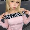 Европейский и американский облегающий сексуальный топ в стиле y2k с принтом букв, открытый живот, без бретелей