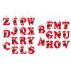 Рождественская акриловая подвеска с буквой, украшение для подвешивания, зеркало заднего вида автомобиля, алфавит от A до Z, подвесное украшение, кулон для праздничной вечеринки