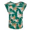 Зеленый топ без рукавов с V-образным вырезом и тропическим принтом ТОЛЬКО для женщин