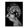 Black White Animal Canvas Painting Lion Posters and Print Home Decor Mural Wall Art Pictures for Living Room Bedroom Decoration